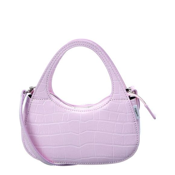 COPERNI Handbags - Coperni Swipe Micro Croc-Embossed Leather Crossbody, Pink